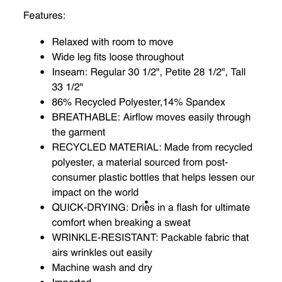 ATHLETA NWT Endeavor Relaxed Pant. Black so comfortable drawstring waist - Picture 7 of 10